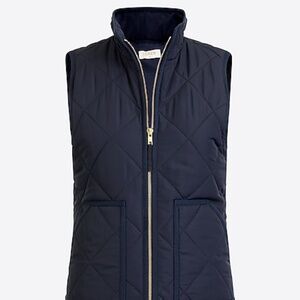 EUC J. Crew Factory Puffer Vest in Navy - Size XXS